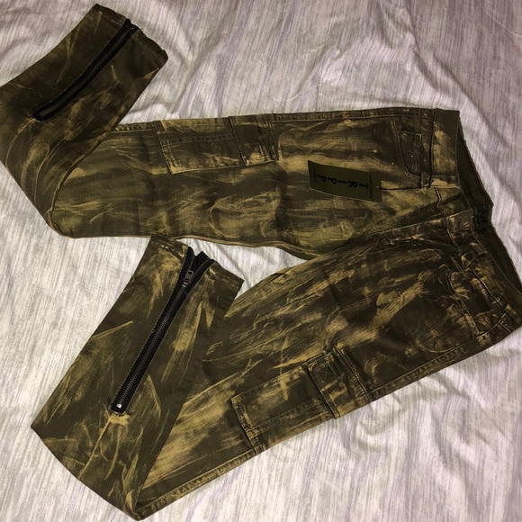 🆕TRIPP NYC Tie Dye Skinny Jeans. Sz7 Black/Yellow - Picture 4 of 8